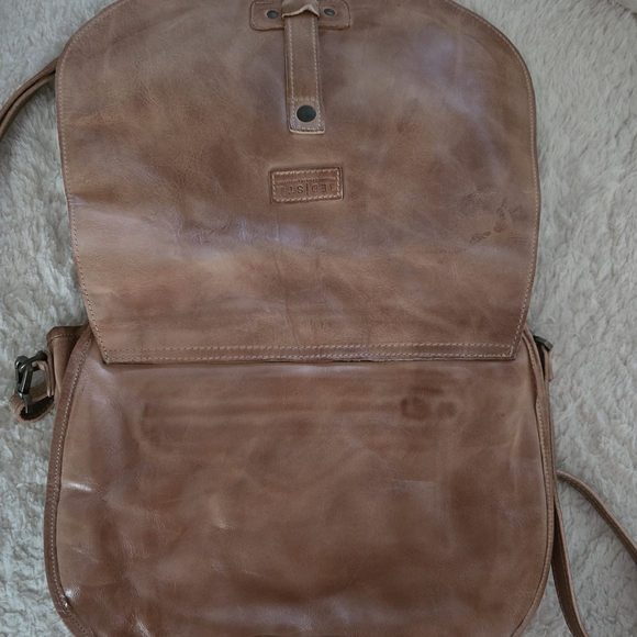 Bed Stu Tan Leather Messenger Bag - Picture 2 of 7